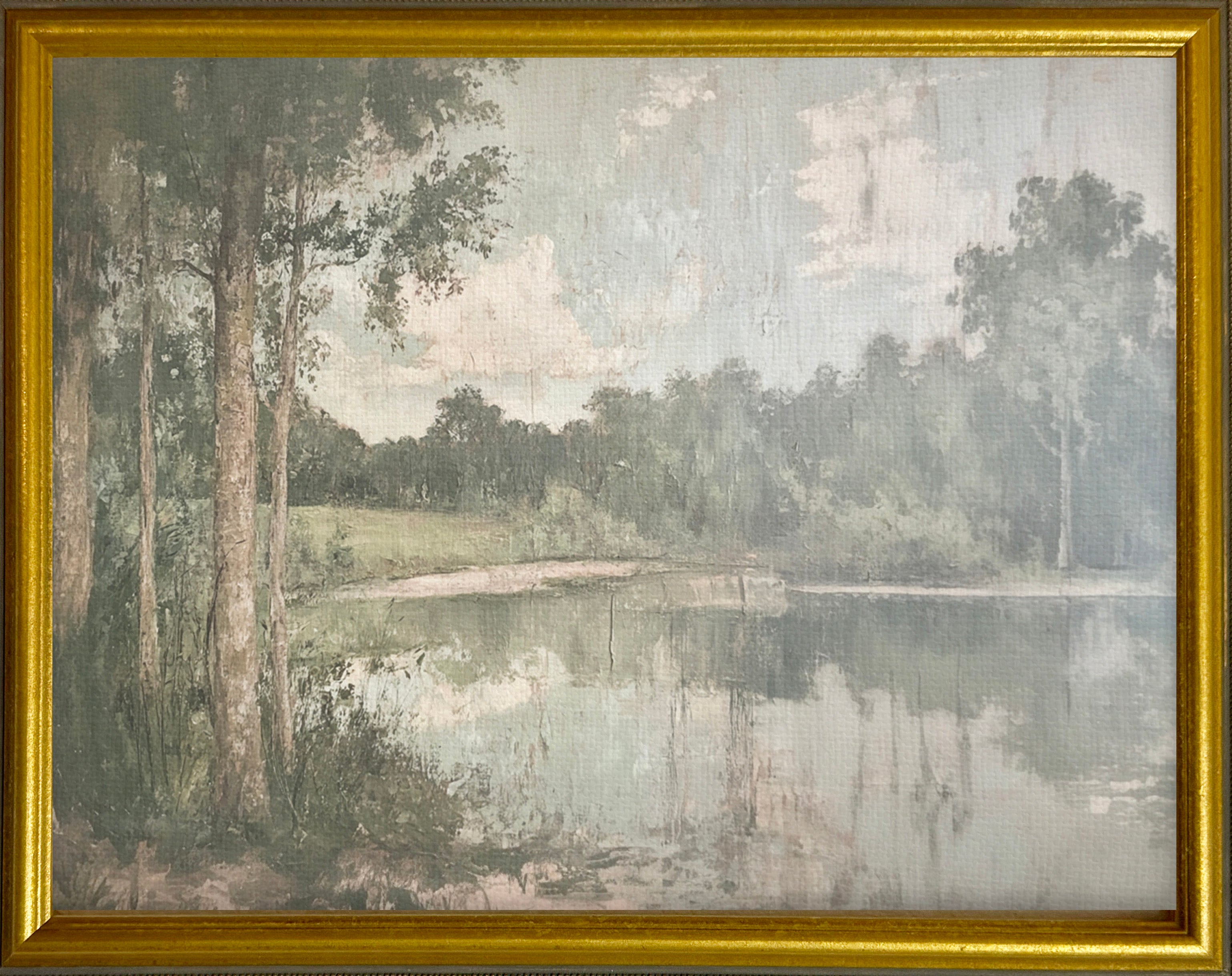 16x20 Gold Gallery Frame - Vintage Pond
