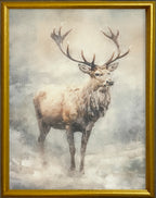 16x20 Gold Gallery Frame - Vintage Reindeer