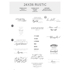 24x36 Rustic