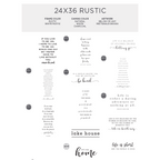24x36 Rustic