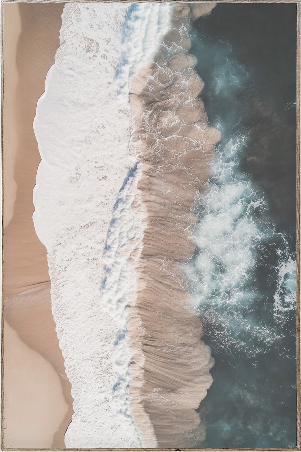 24x36 Hairline - Ocean Abstract