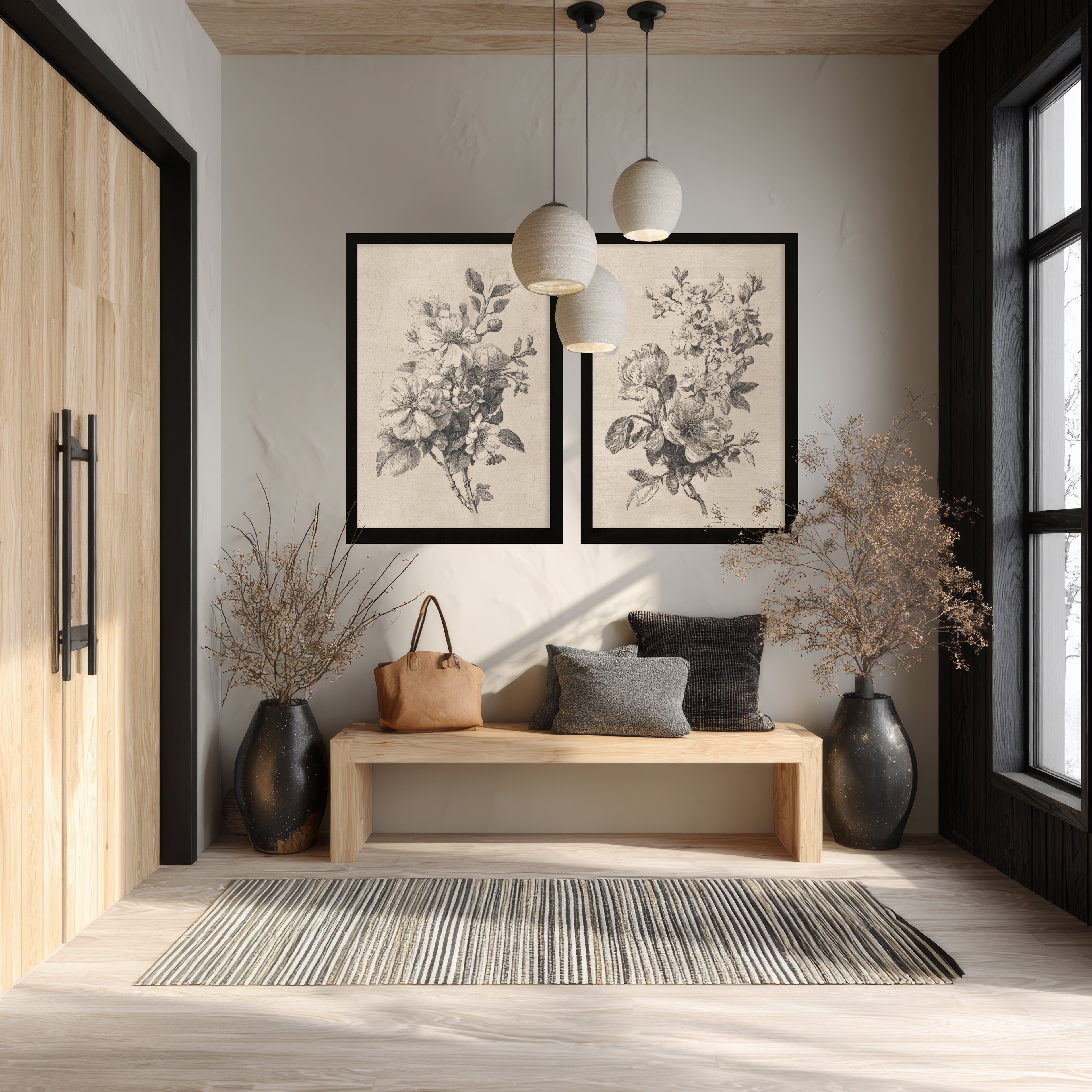 24x36 Sketched Botanicals