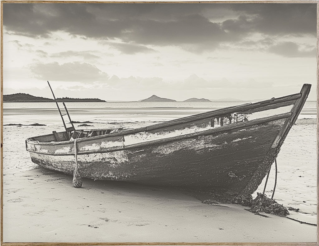 34x44 Hairline - Old Rowboat