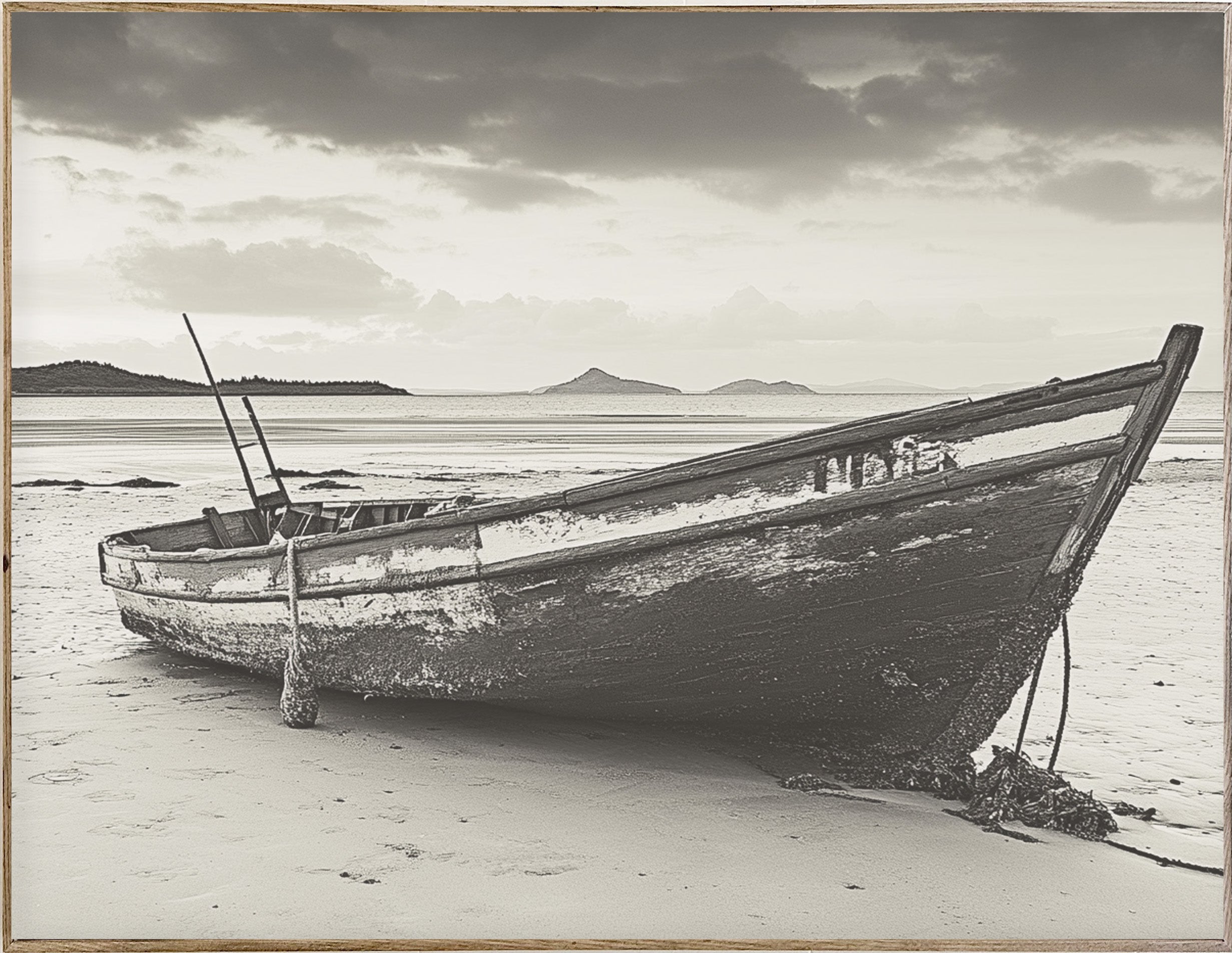 34x44 Hairline - Old Rowboat