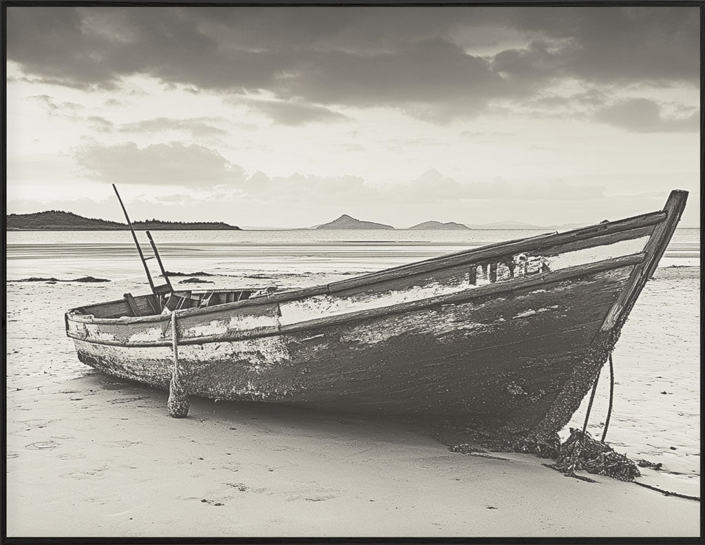 34x44 Hairline - Old Rowboat