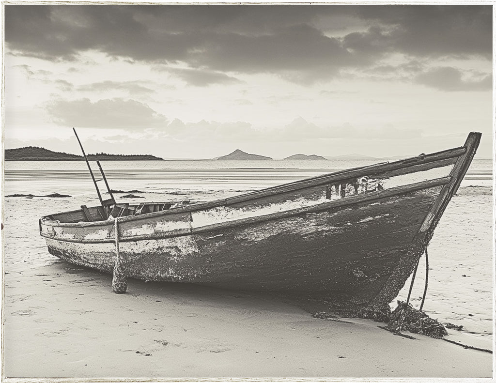 34x44 Hairline - Old Rowboat