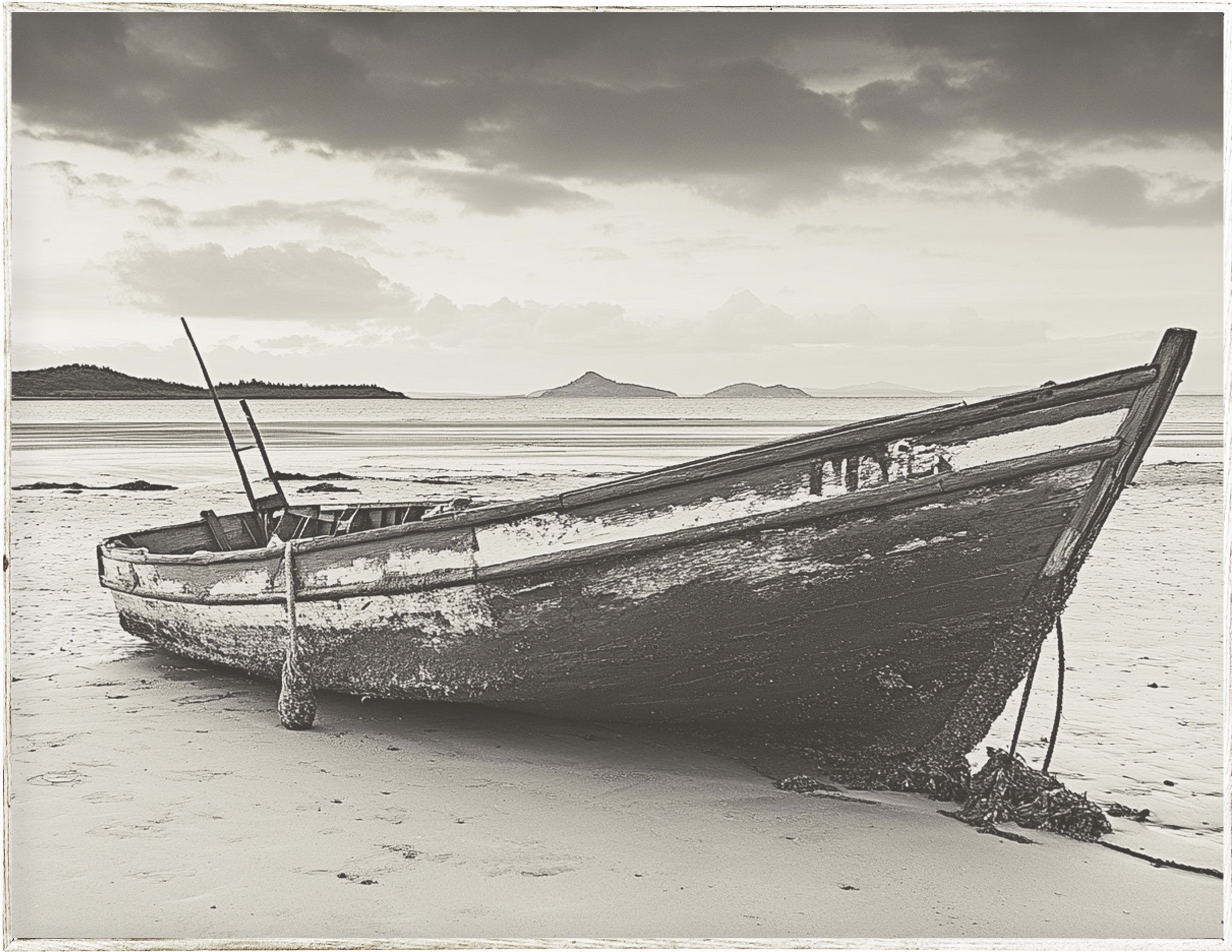 34x44 Hairline - Old Rowboat