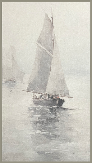 35x18 Hairline - Sailboat