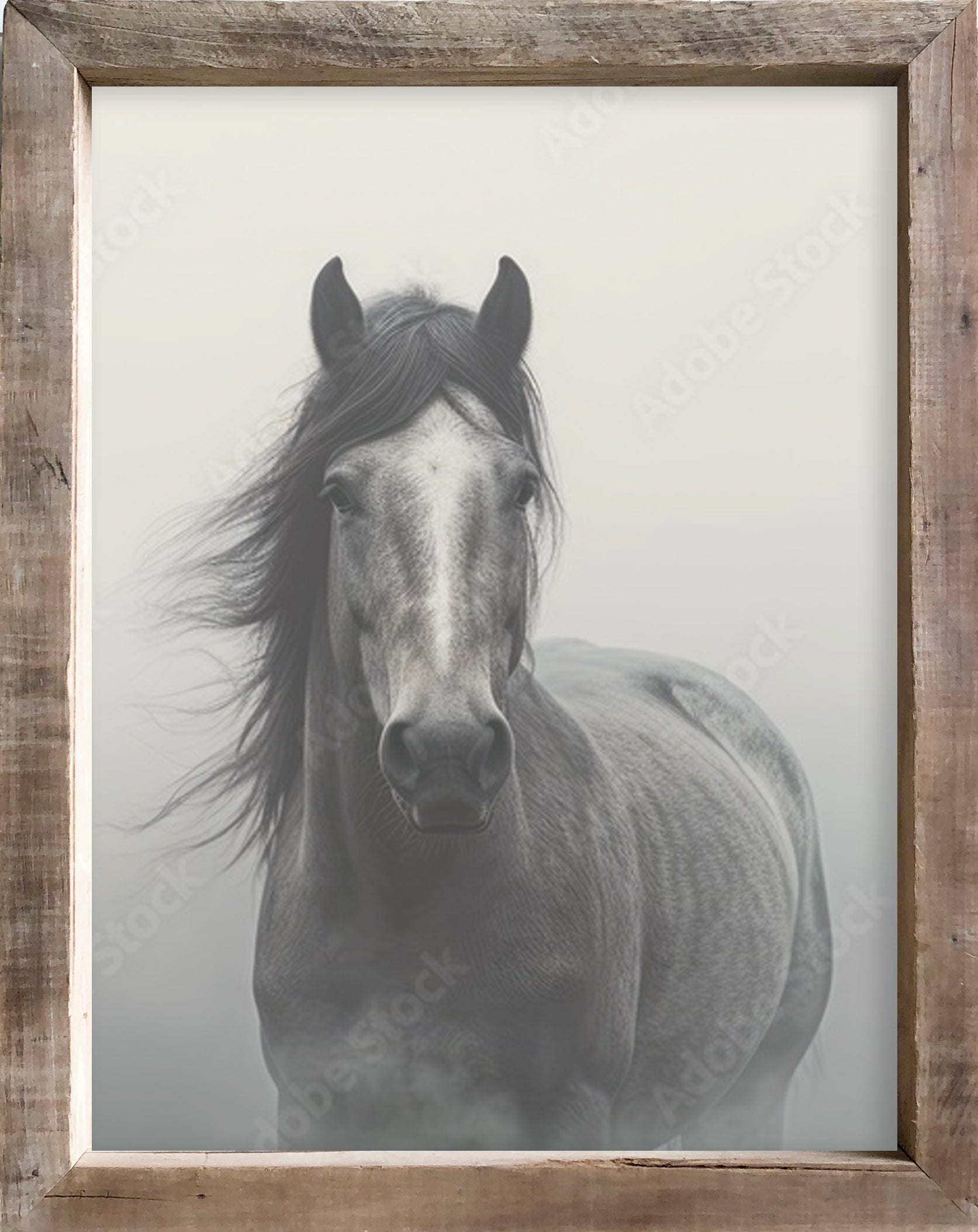 34x44 Timberwood - Horse