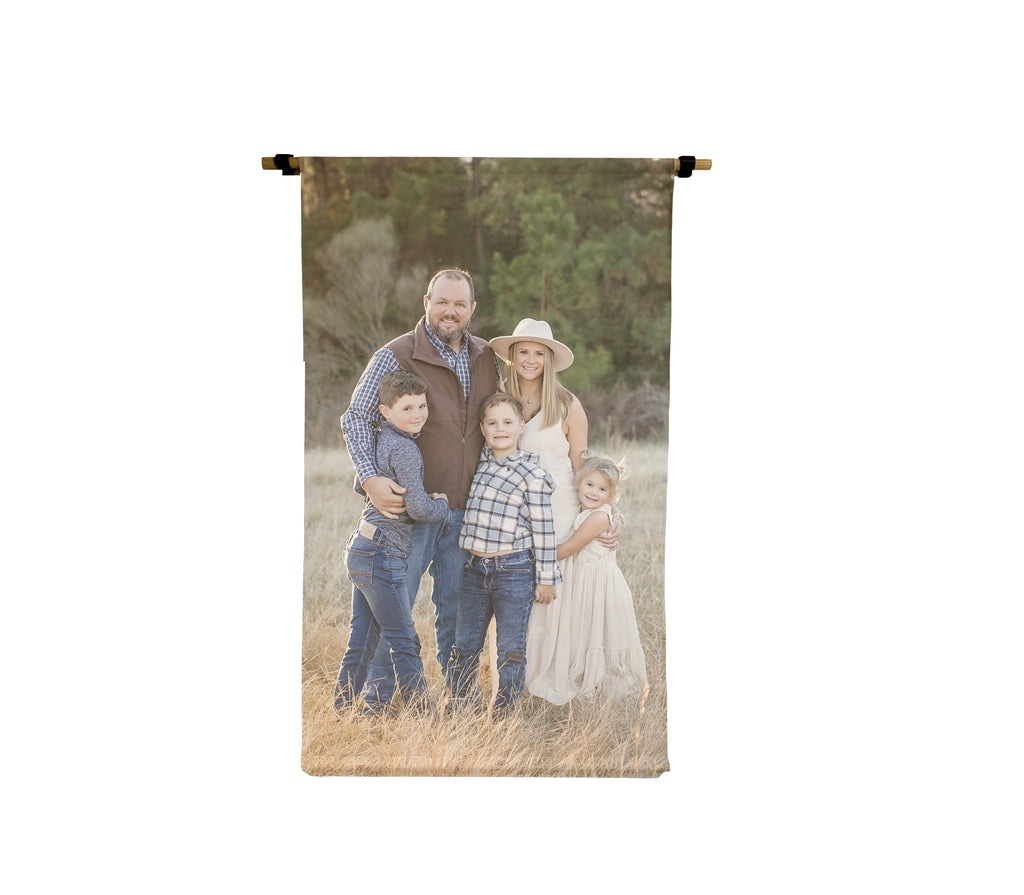 30"x40" Custom Family Photo Canvas Scrolls
