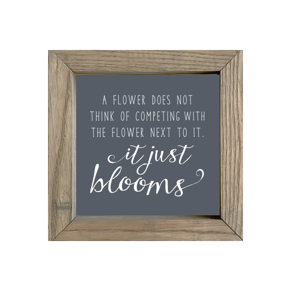 8x8 Thin Oak | Charcoal Canvas