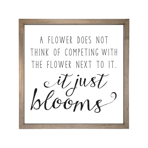 24x24 Thin Oak | White Canvas