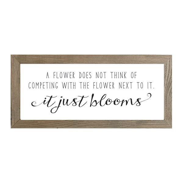 16x7 Thin Oak | White Canvas