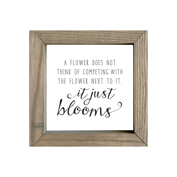 8x8 Thin Oak | White Canvas