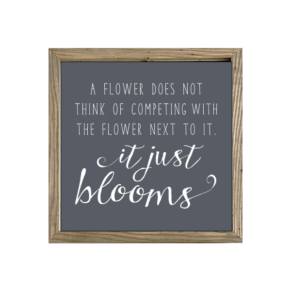 16x16 Thin Oak | Charcoal Canvas