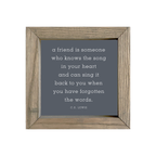 8x8 Thin Oak | Charcoal Canvas