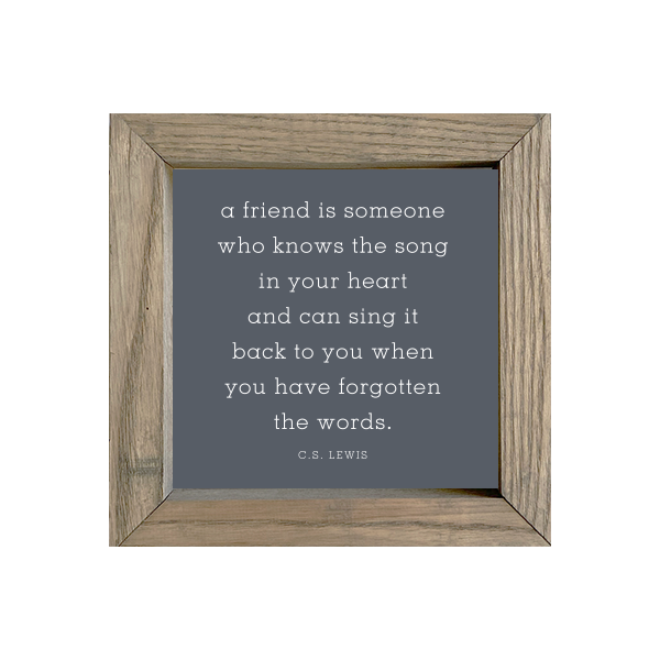 8x8 Thin Oak | Charcoal Canvas