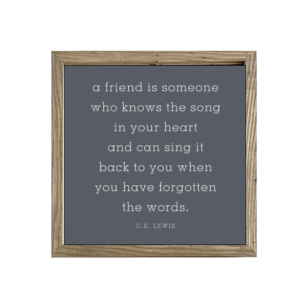 16x16 Thin Oak | Charcoal Canvas