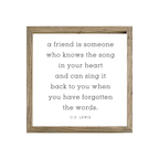 16x16 Thin Oak | White Canvas