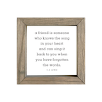 8x8 Thin Oak | White Canvas