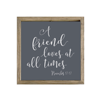 16x16 Thin Oak | Charcoal Canvas