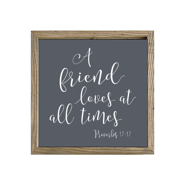 16x16 Thin Oak | Charcoal Canvas