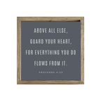 16x16 Thin Oak | Charcoal Canvas