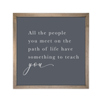 24x24 Thin Oak | Charcoal Canvas