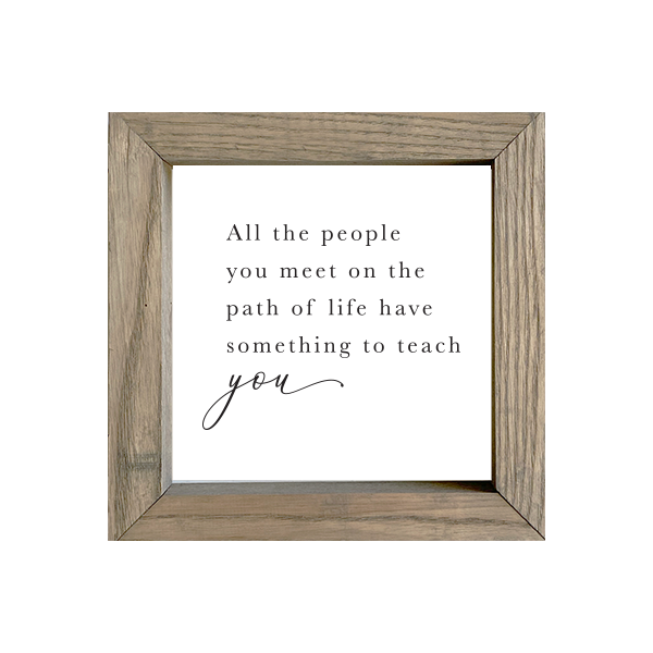 8x8 Thin Oak | White Canvas