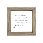 8x8 Thin Oak | White Canvas