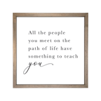 24x24 Thin Oak | White Canvas