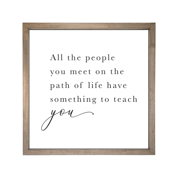 24x24 Thin Oak | White Canvas