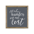 16x16 Thin Oak | Charcoal Canvas