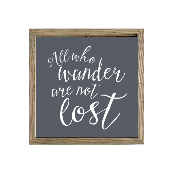 16x16 Thin Oak | Charcoal Canvas