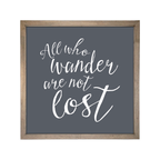 24x24 Thin Oak | Charcoal Canvas