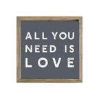 16x16 Thin Oak | Charcoal Canvas