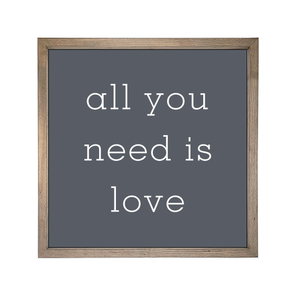 24x24 Thin Oak | Charcoal Canvas