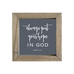 8x8 Thin Oak | Charcoal Canvas