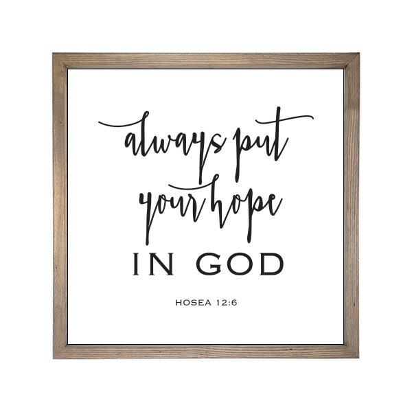 24x24 Thin Oak | White Canvas