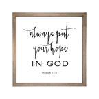 24x24 Thin Oak | White Canvas