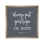 24x24 Thin Oak | Charcoal Canvas