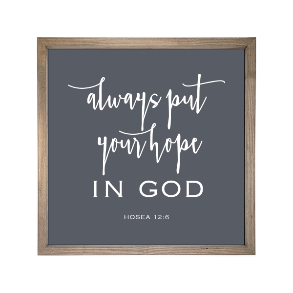 24x24 Thin Oak | Charcoal Canvas