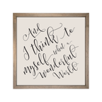 24x24 Thin Oak | Natural Canvas