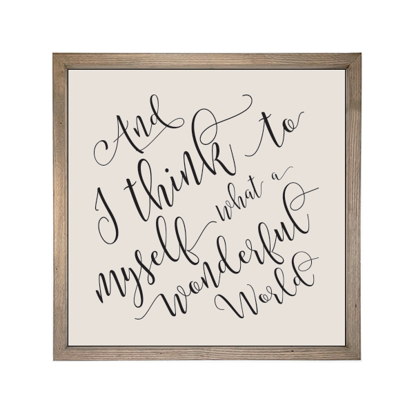 24x24 Thin Oak | Natural Canvas