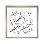 24x24 Thin Oak | White Canvas