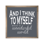 24x24 Thin Oak | Charcoal Canvas