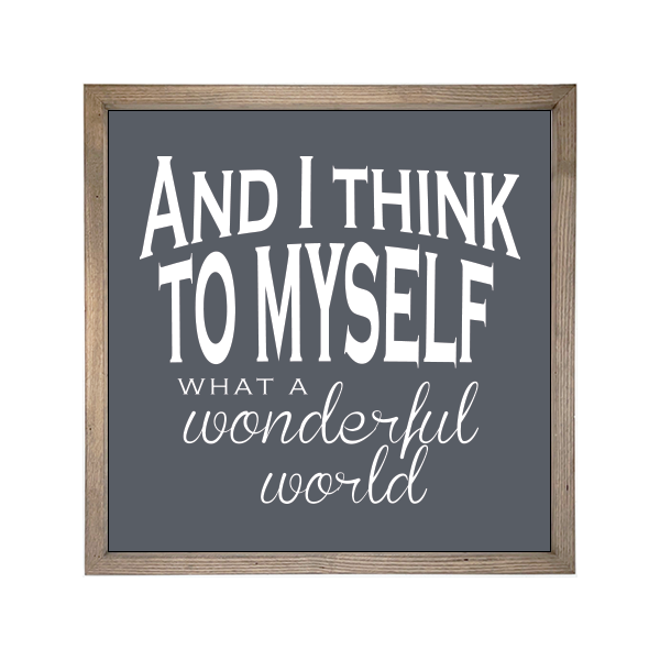 24x24 Thin Oak | Charcoal Canvas