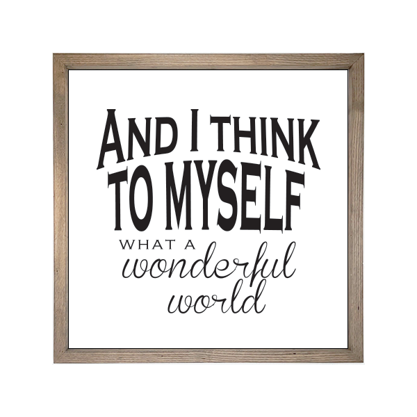 24x24 Thin Oak | White Canvas