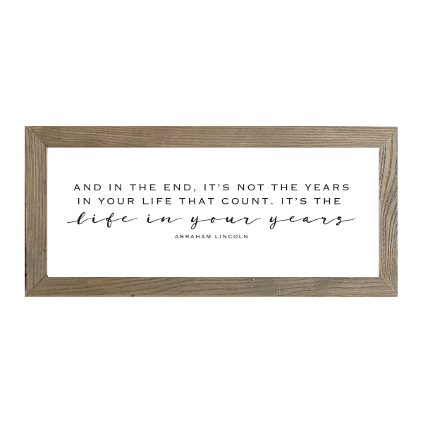 16x7 Thin Oak | White Canvas