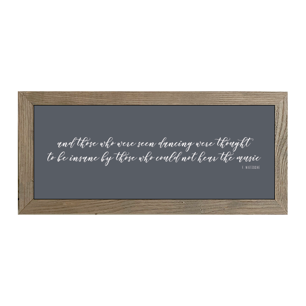 16x7 Thin Oak | Charcoal Canvas